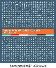 Industry and factory icon set,vector