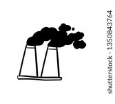 INDUSTRY Factory Icon Vector doodle