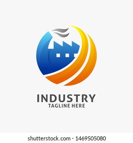 Industry factory logo design inspiration