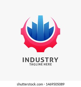 Industry factory logo design inspiration