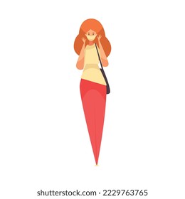 Industry factory pollution composition with isolated doodle style human character of affected person vector illustration