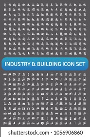 Industry and factory vector icon