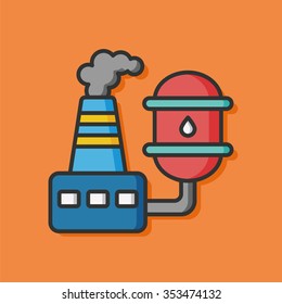 industry factory vector icon