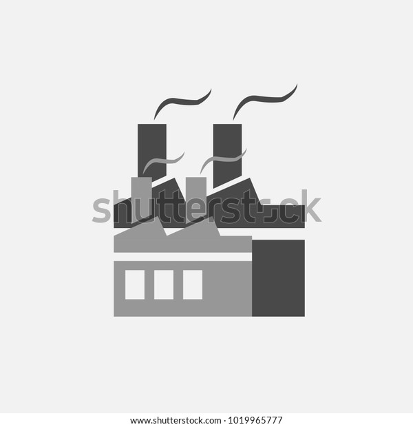 industry or factory vector icon building\
for manufacturing