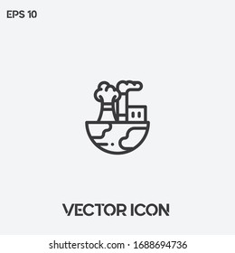 Industry, factory vector icon illustration. Ui/Ux. Premium quality.