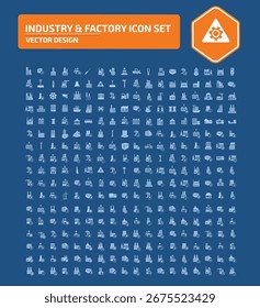 Industry And Factory Vector Icon Set
