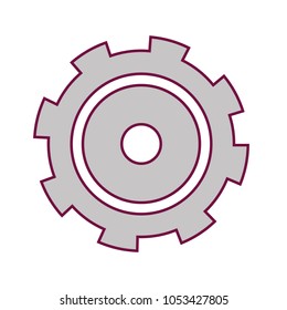 industry gear process engine machinery vector illustration