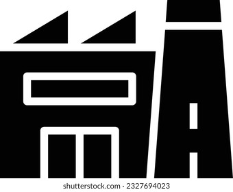 Branchen-Glyphe-Symbol - Einzelbild, Vektorgrafik 