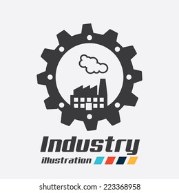 industry graphic design , vector illustration