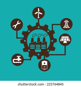 industry graphic design , vector illustration