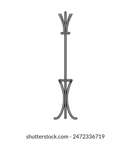 industry hat stand cartoon. fashion vintage, girl lady, employee construction industry hat stand sign. isolated symbol vector illustration
