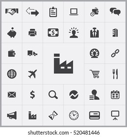 industry icon. B2B icons universal set for web and mobile