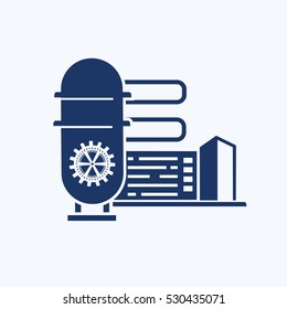 Industry icon design, clean vector