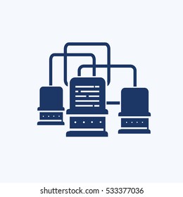 Industry icon design, clean vector