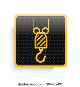 Industry icon design,yellow version,clean vector