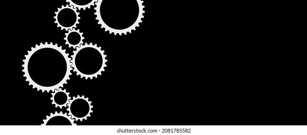 icono de la industria sobre fondo negro