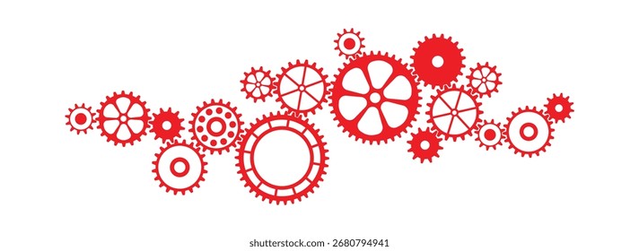 Industriesymbol auf weißem Hintergrund