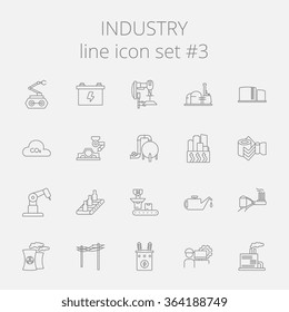 Industry icon set.