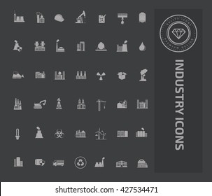 Industry icon set design,vector