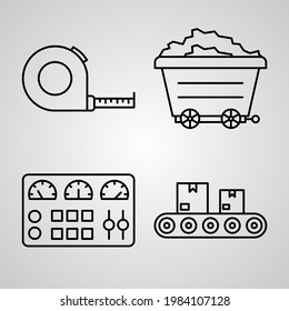 EPS de ilustración del conjunto de iconos de la industria
