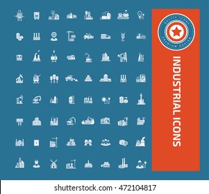 
Industry icon set,vector