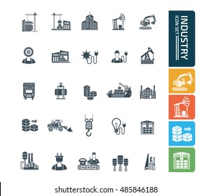 Industry icon set,vector