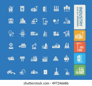 Industry icon set,vector