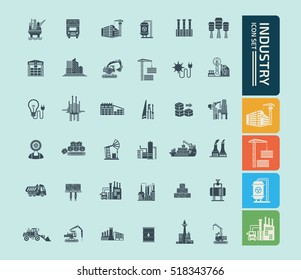 
Industry icon set,vector