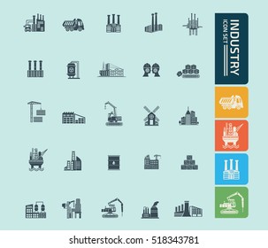 
Industry icon set,vector