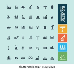 
Industry icon set,vector