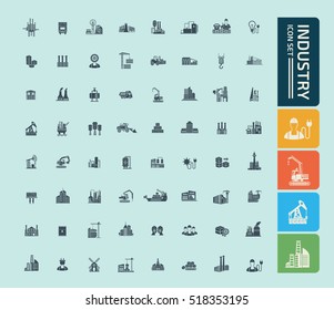 
Industry icon set,vector