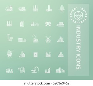 
Industry icon set,vector