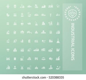 
Industry icon set,vector