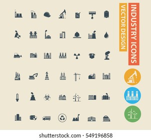 
Industry icon set,vector