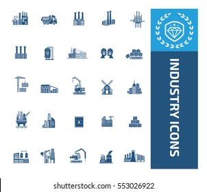 
Industry icon set,vector