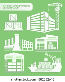 Industry icon set,vector