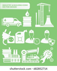 Industry icon set,vector
