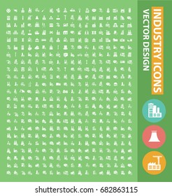 Industry icon set,vector