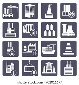 Industry icon set,vector