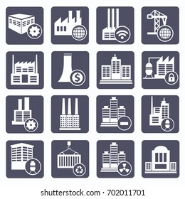 Industry icon set,vector