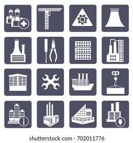 Industry icon set,vector