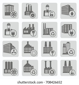 Industry icon set,vector