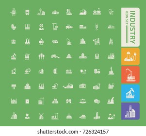 Industry icon set,vector