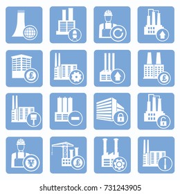 Industry icon set,vector