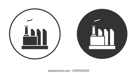 Industry icon symbol sign in solid style.
