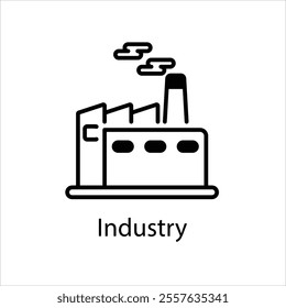 Industry Icon Symbol vector graphics.