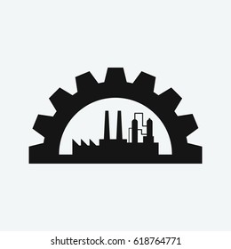 industry icon vector