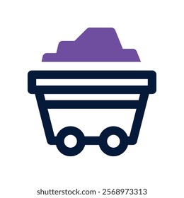 industry icon. vector dual tone icon for your website, mobile, presentation, and logo design.