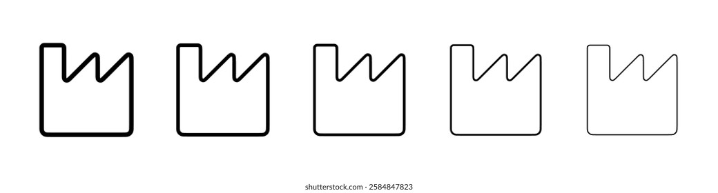 Industry icon Vector logo sign