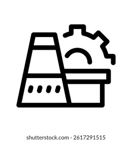 Industry Icon Vector Symbol Design Illustration